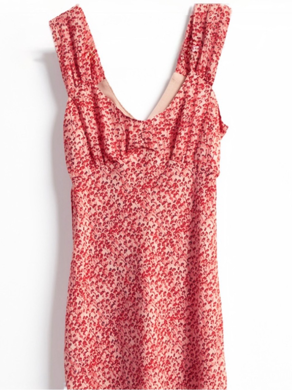 Pretty Sweetheart Floral Print Pastel Pink Midi Chiffon Tank Prairie Dress